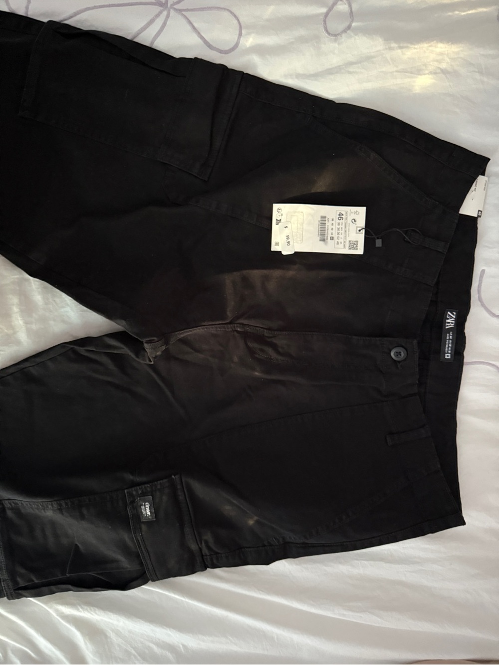 Brand new with tags men’s ZARA Black Cargo Pants